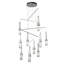 Link 10-Light Mobile Pendant - Natural Iron - Clear Glass - Standard Overall Height-173546661-173546665
