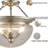Cagliari Glass Semi Flush Mount