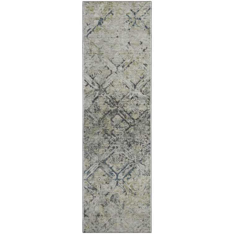 Premium Machine Washable Prisco Silver Rug