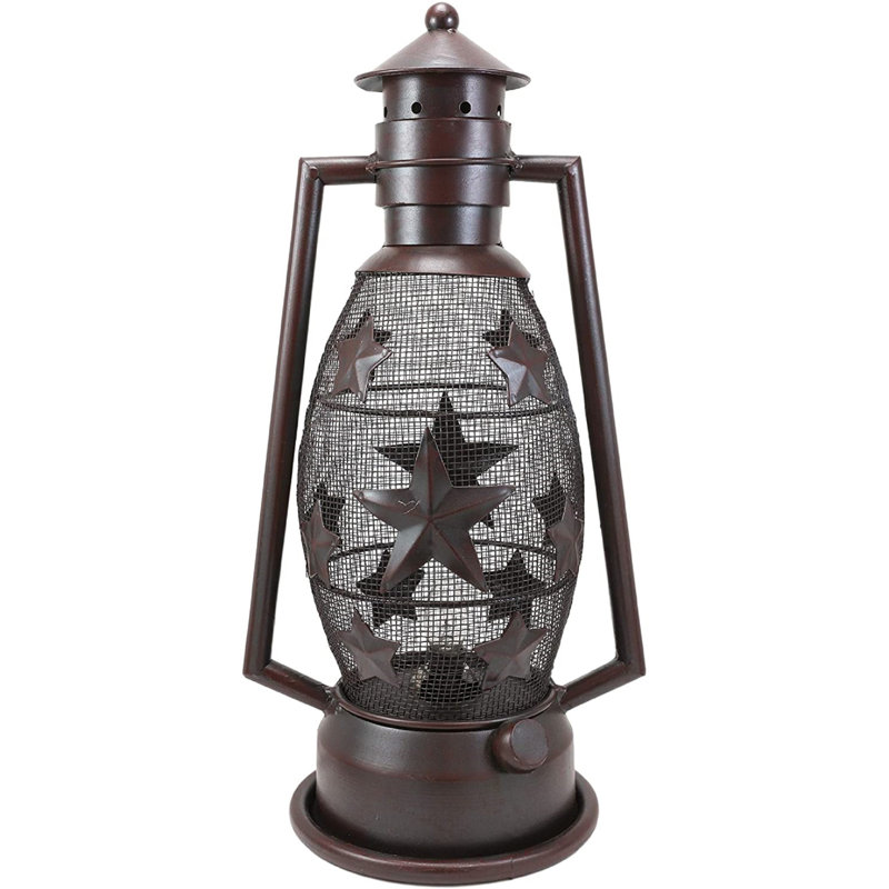 15.25'' H Metal Tabletop Lantern