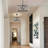 5 - Light Modern Dimmable Black Drum Crystal Chandelier,  Adjustable Height Pendant Light Fixture For Kitchen Island Dining Room Entryway-211856001