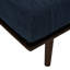 Chaise longue de style Mid-Century bleu marine avec coussin et housse en tissu de style amovible