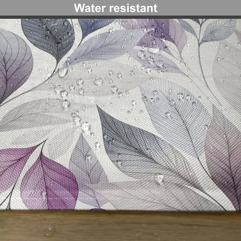 Blue Grey Pale Purple Polyester Rectangle Placemats Set of 4
