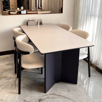Table minimaliste nordique en bois massif