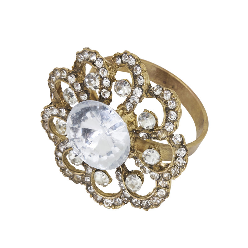 Metal Napkin Ring, Gold