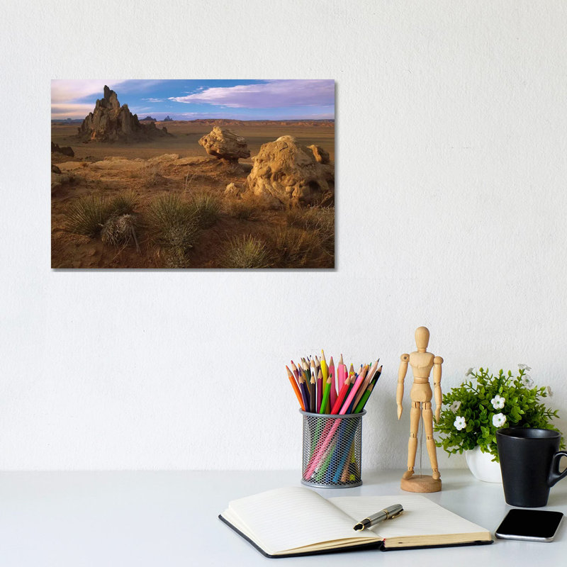 Church Rock, Eroded Volcanic Plug Reaching 300 Feet, Navajo Reservation, Monument Valley Navajo Tribal Park, Arizona 1 Piece Wrapped Canvas Wall Art