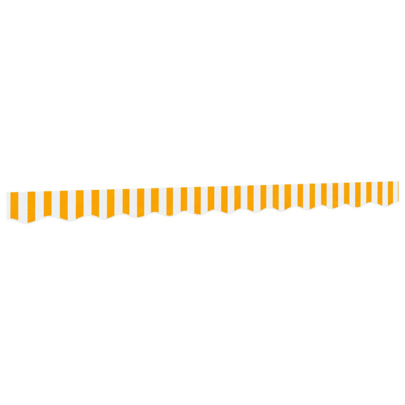 Replacement Fabric For Awning Valance, Striped, Yellow/White, 280cm W x 20cm D