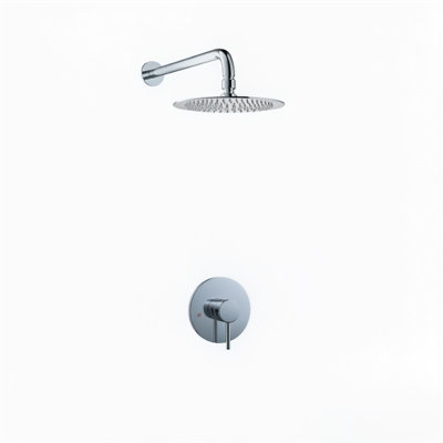 Topcraft Wall-Mounted 12-Inch Rain Shower System