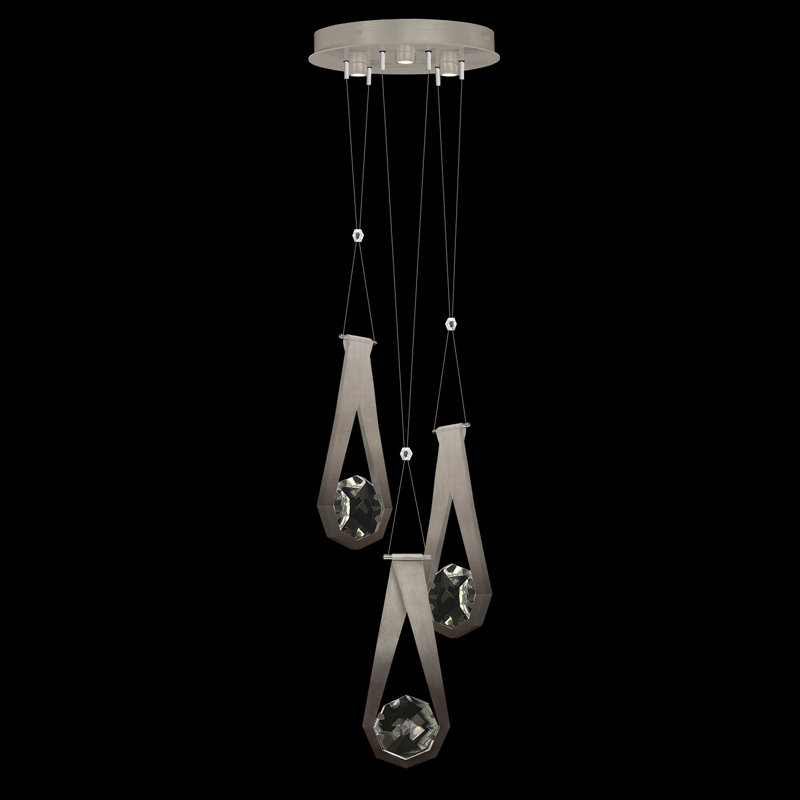 Aria 3 - Light LED Pendant, Soft Ombre Silver
