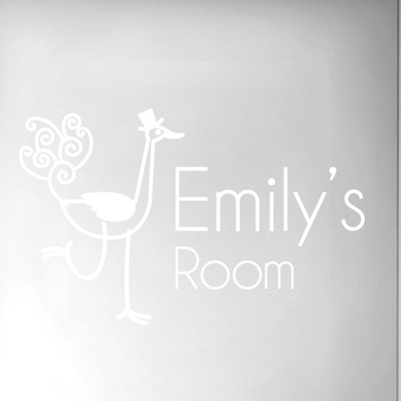 Animals Wall Decal, White