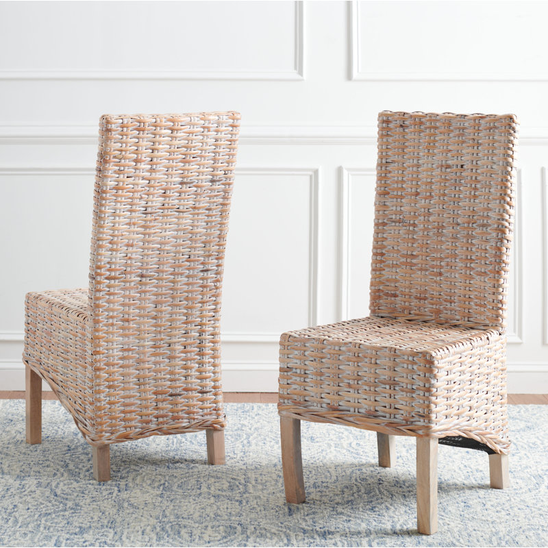 Chaise d'appoint Dallon, Blanc naturel délavé