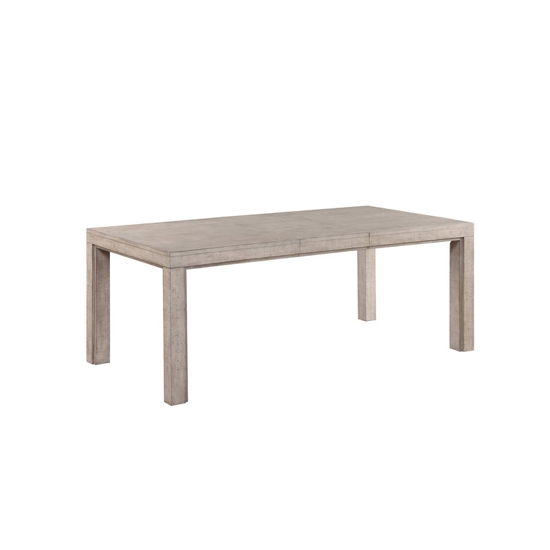 Delver Extendable Solid Wood Dining Table, Gray, 30"H x 60"L x 38"W