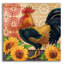 «Roosters and Sunflowers II» par Paul Brent, art mural en verre acrylique-463344993