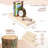 Sorbus Wood Floating Shelves for Wall - Long 16” Solid Wood Wall Shelves for Bathroom Decor, Books, Bedroom & Living Room - Set of 2, Natural-111103432-124322102