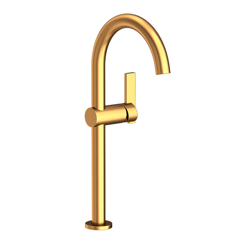 Priya Single Hole Vessel Faucet, Satin Gold (PVD)