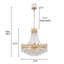 Lustre 9 niveaux empire cristal doré / bronze-62992824-62992804-62992825
