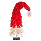 9Ft. Holiday Red Santa Hat Christmas Tree With 600 LED Lights And 1992 Bendable Branches