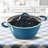 NutriChef 3.6 Quarts Non-Stick Aluminum Round Dutch Oven