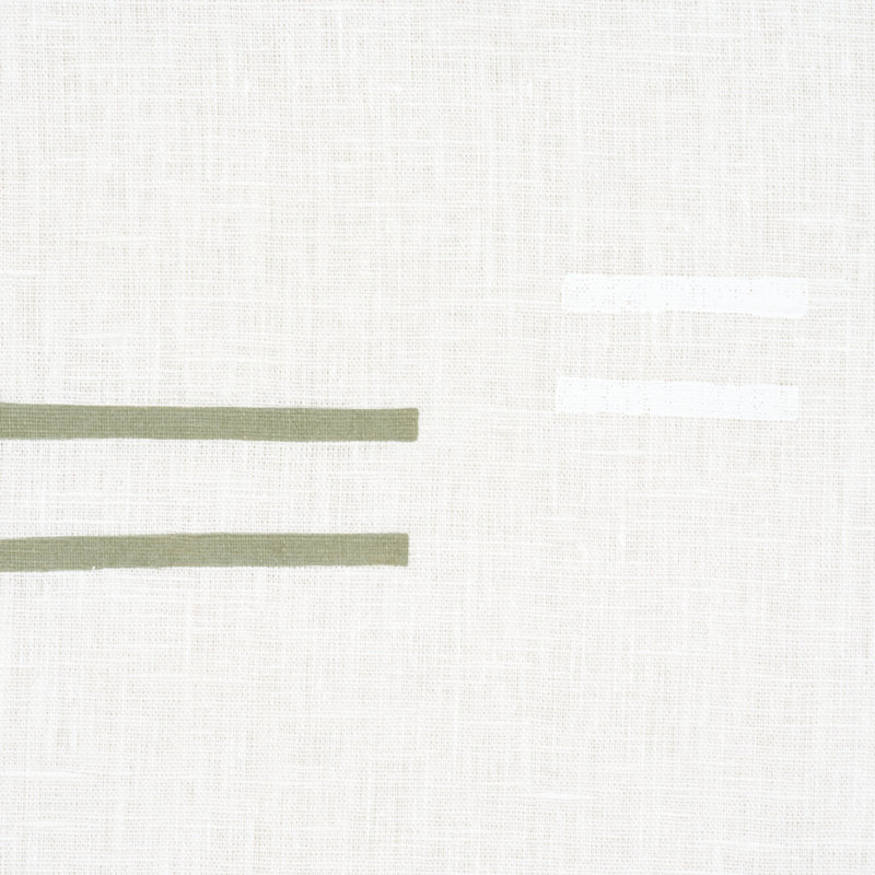 Tissu Oaxaca Schumacher X Caroline Z Hurley, Herbe / blanc