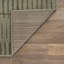 Tapis d'intérieur Vertical Dash vert sauge tissé à la machine, doux et moelleux, à hauteur variable.-1072848000-1072848006