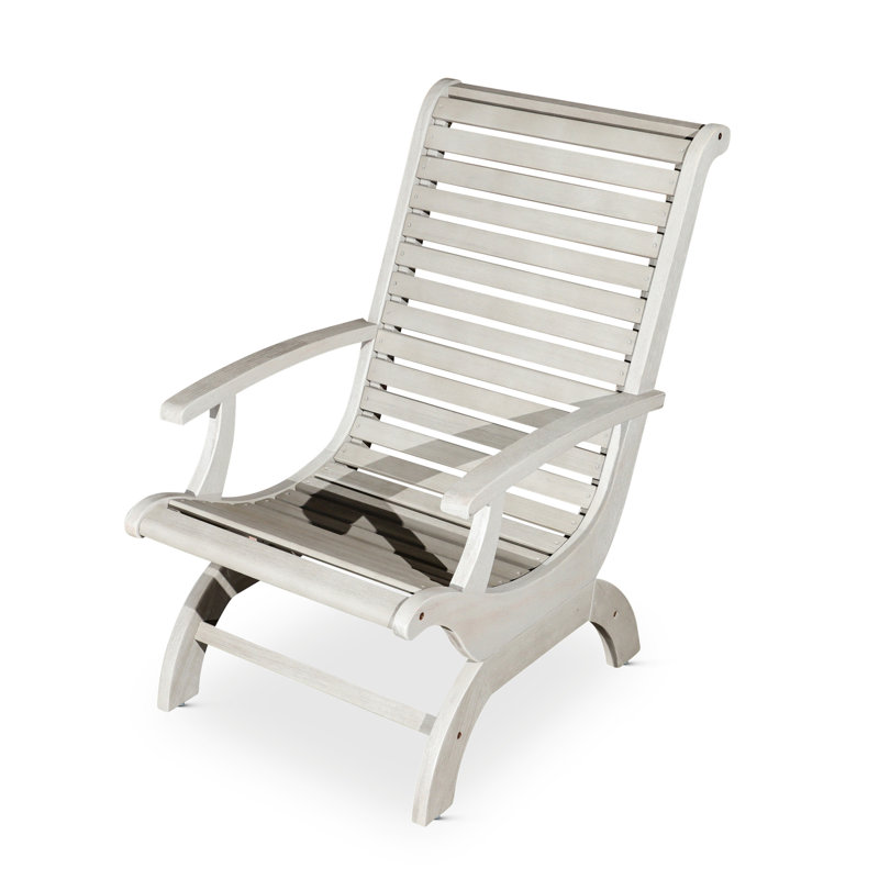 Chaise en bois d'eucalyptus, Gris