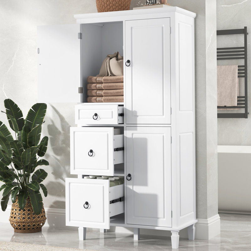 Armoire de salle de bain autoportante 61,7 po Mayy