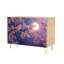 Buffet buffet avec rangement Cherry Blossom Branches Floating Petals Stars avec 2 portes pour le salon et la cuisine