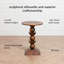 Arquita Solid Wood Pedestal End Table