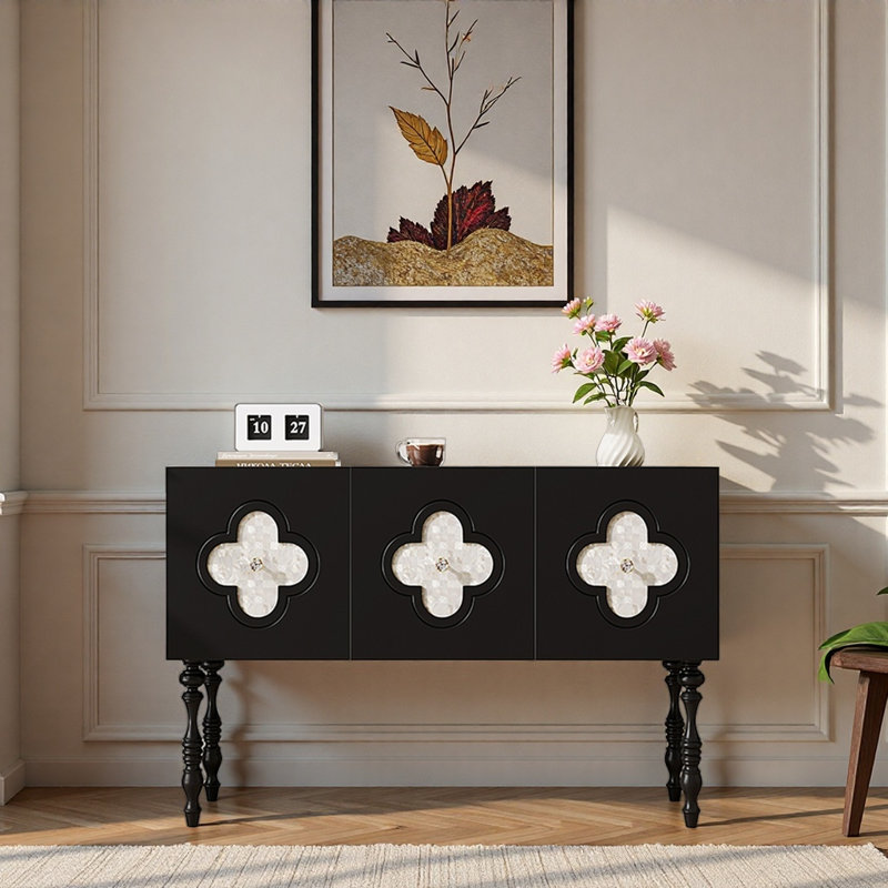Armoire d'appoint Retro Shell, H 33,46 po x l 47,24 po x P 15,75 po