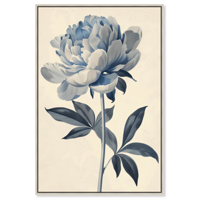 Art mural floral délicat et minimaliste par Art Remedy