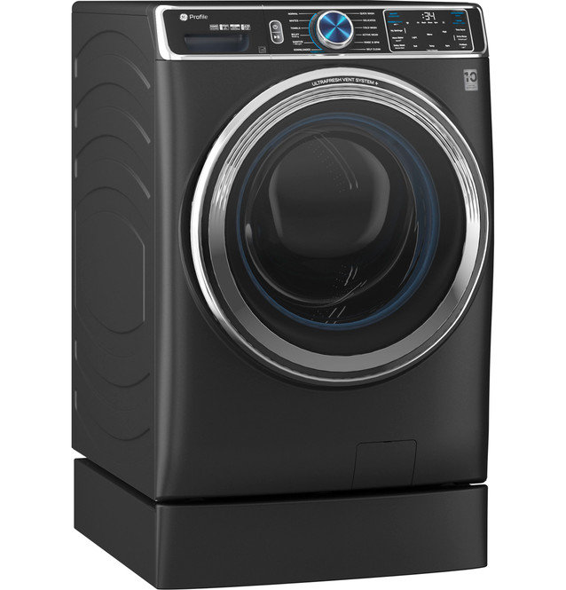 5.3 Cu. Ft. High Efficiency Smart Front Load Washer in Silver/Black