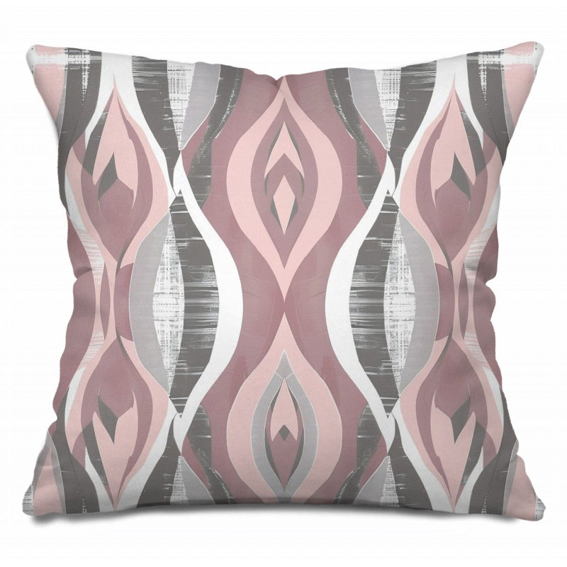Coussin décoratif en pétales de coton, œuvre d'art - 12335, H 26 po x l 26 po
