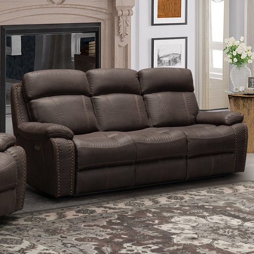 Hokku Designs Dillie 90'' Upholstered Power Reclining Sofa | Wayfair