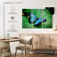 Ronce bleu Morpho sur feuille-108085968