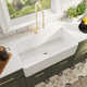 Grove 33" L X 18" W Rectangular Single Bowl Fireclay Farmhouse Kitchen Sink with Grid and Strainer