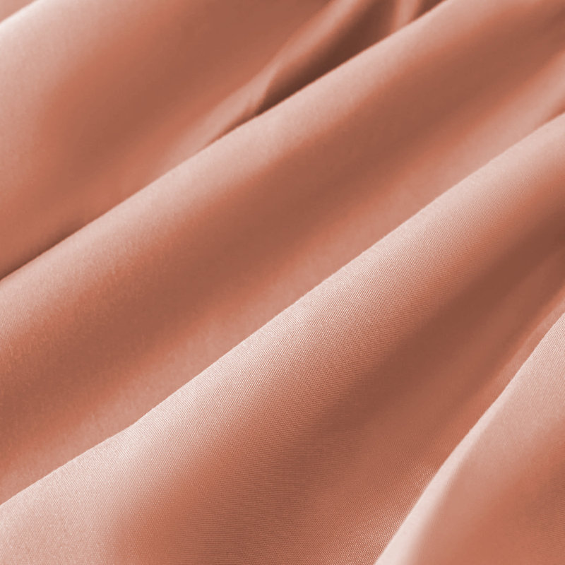 Super Soft Extra Deep Pocket Microfiber Brushed Fitted Sheet, Peach, Single (3')