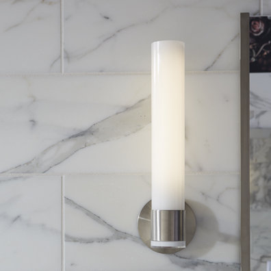 Tribal Sconces 1 - Light Armed Sconce, Polished Chrome