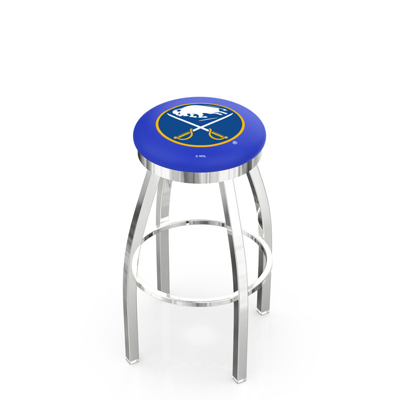NHL Swivel Extra Tall Stool, Buffalo Sabres, Chrome, "Counter Stool (25" Seat Height)"