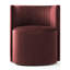 Fauteuil en velours avec roulettes-1917980812