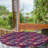Bungalow Rose Fish Fitted Round Tablecloth Diameter Plum Purple