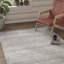 Tapis cendré tissé à la main à plat Fabian-22001482