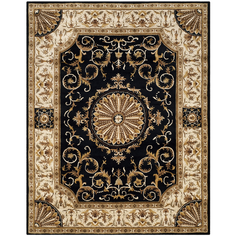 Atlasburg Hand Tufted Wool Oriental Rug, Rectangle 9'6" x 13'6"