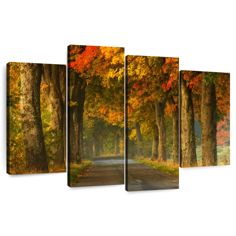Alvord, route d'automne en Pologne, H 32 po x l 52 po