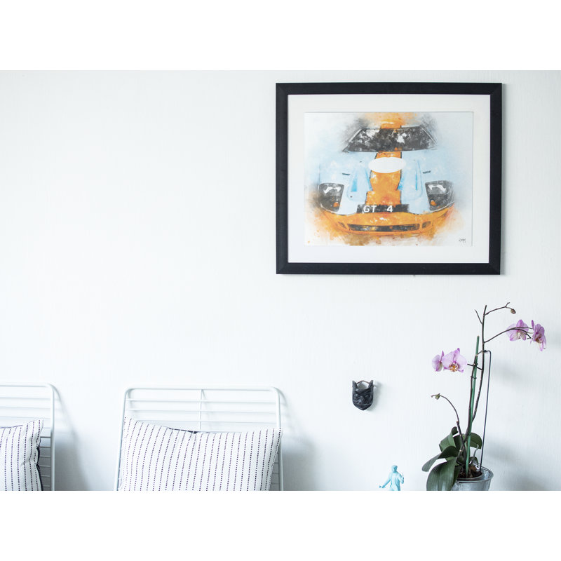 Racing Car, Motorsport Framed Wall Art - Single Picture Frame Illustration