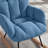 Ergonomic Tufted Glider Rocking Chair