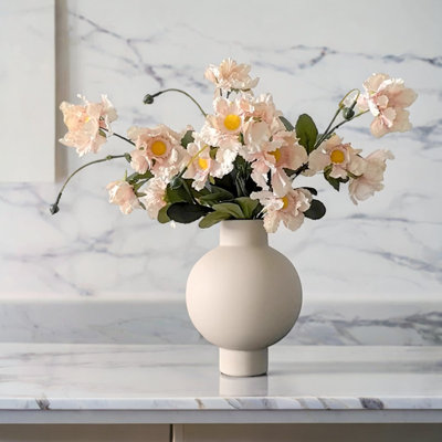 Vase en céramique, table de salon, décoration florale, combinaison de fleurs, décoration de table