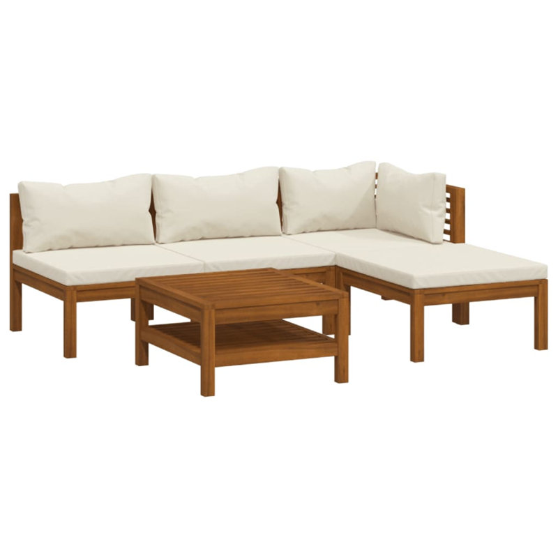 Suveer 5 Piece Lounge Sectional Seating Group