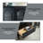 Black Solid Wood + Tempered Glass Sideboard