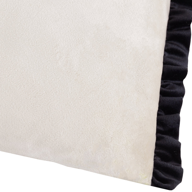 Fawley Rectangular Cushion Cover, Black