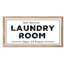 Enseigne en bois encadrée